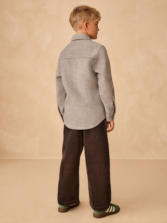 Charcoal Grey Wide Fit Corduroy Pull On Trousers (3-16yrs) image 2
