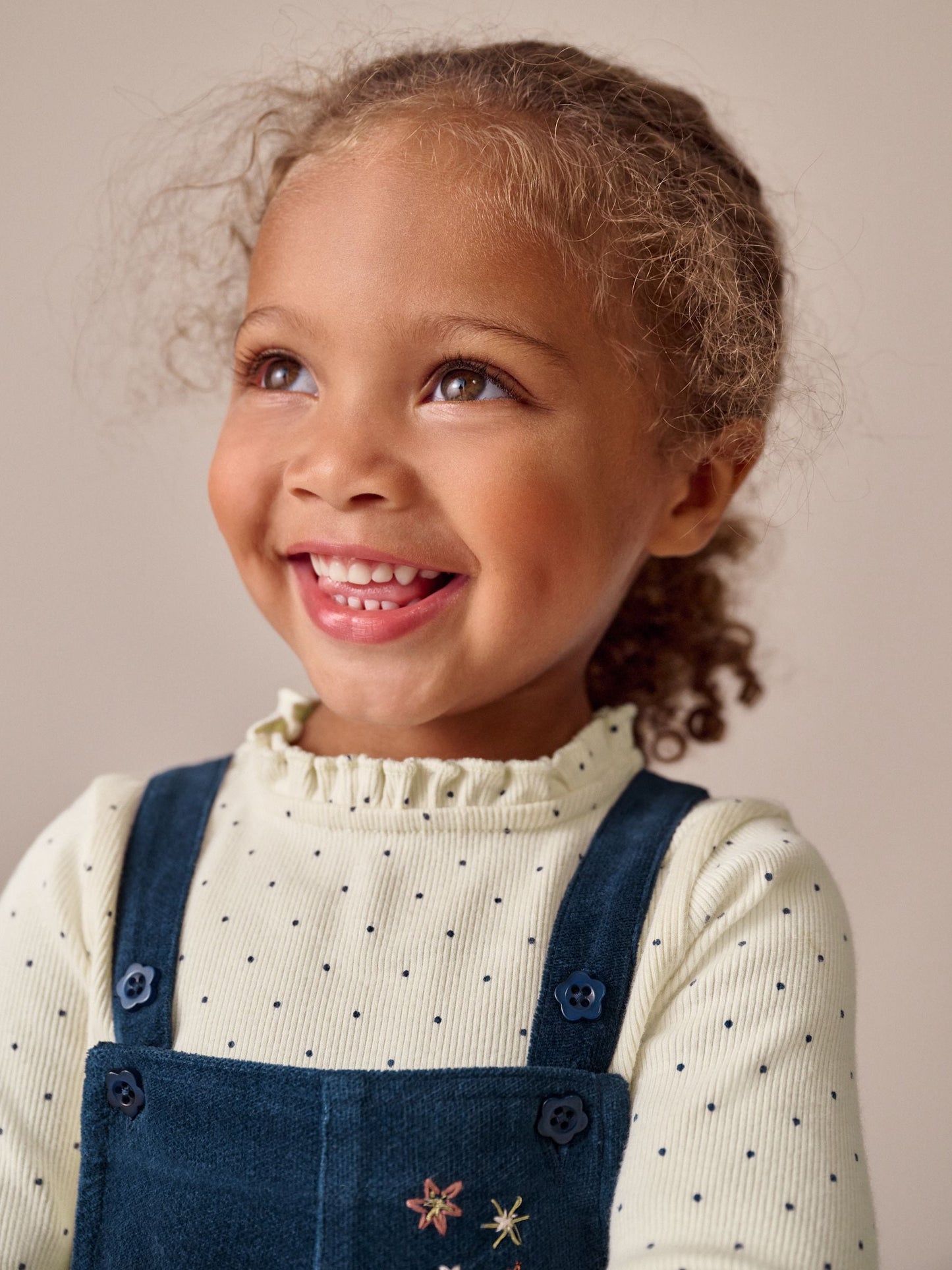 Navy Bunny Corduroy Dungarees Top and Tights Set (3mths-7yrs)