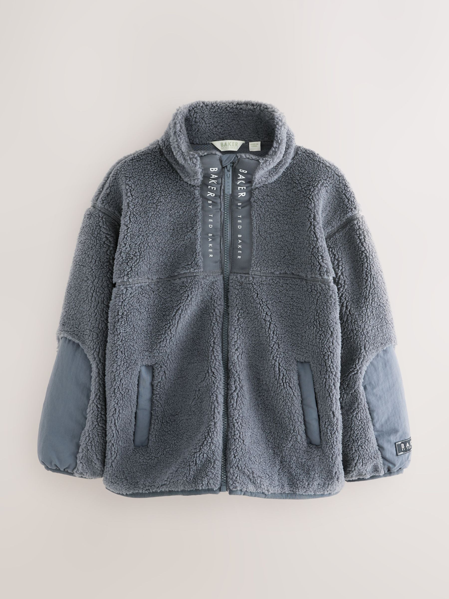 Baker by Ted Baker Grey Borg Zip Through Fleece image 1