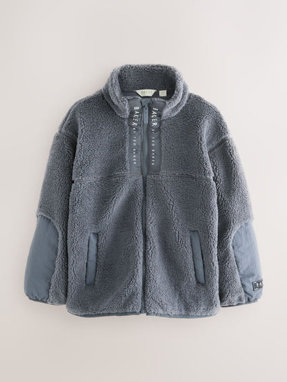 Baker by Ted Baker Grey Borg Zip Through Fleece image 1