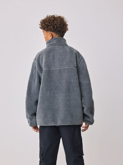 Baker by Ted Baker Grey Borg Zip Through Fleece image 3