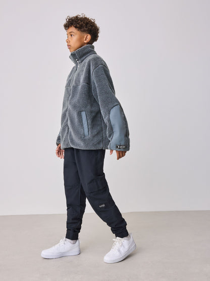 Baker by Ted Baker Grey Borg Zip Through Fleece image 5