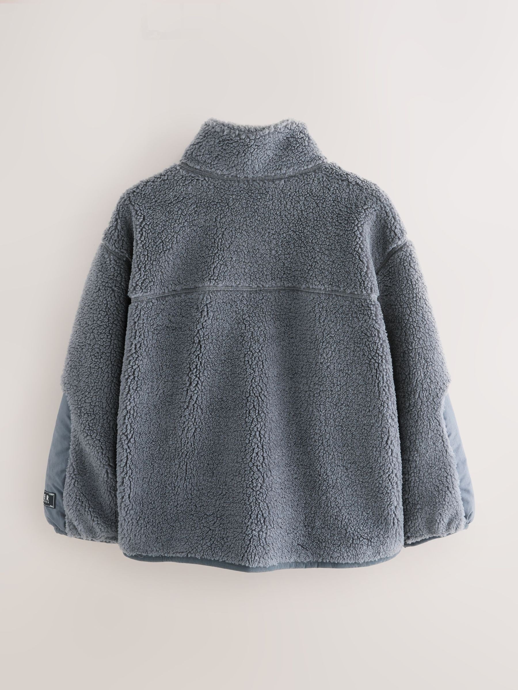 Baker by Ted Baker Grey Borg Zip Through Fleece image 9