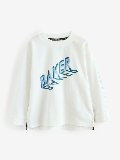 Baker by Ted Baker Long Sleeve Graphic T-Shirt 3 Pack image 5