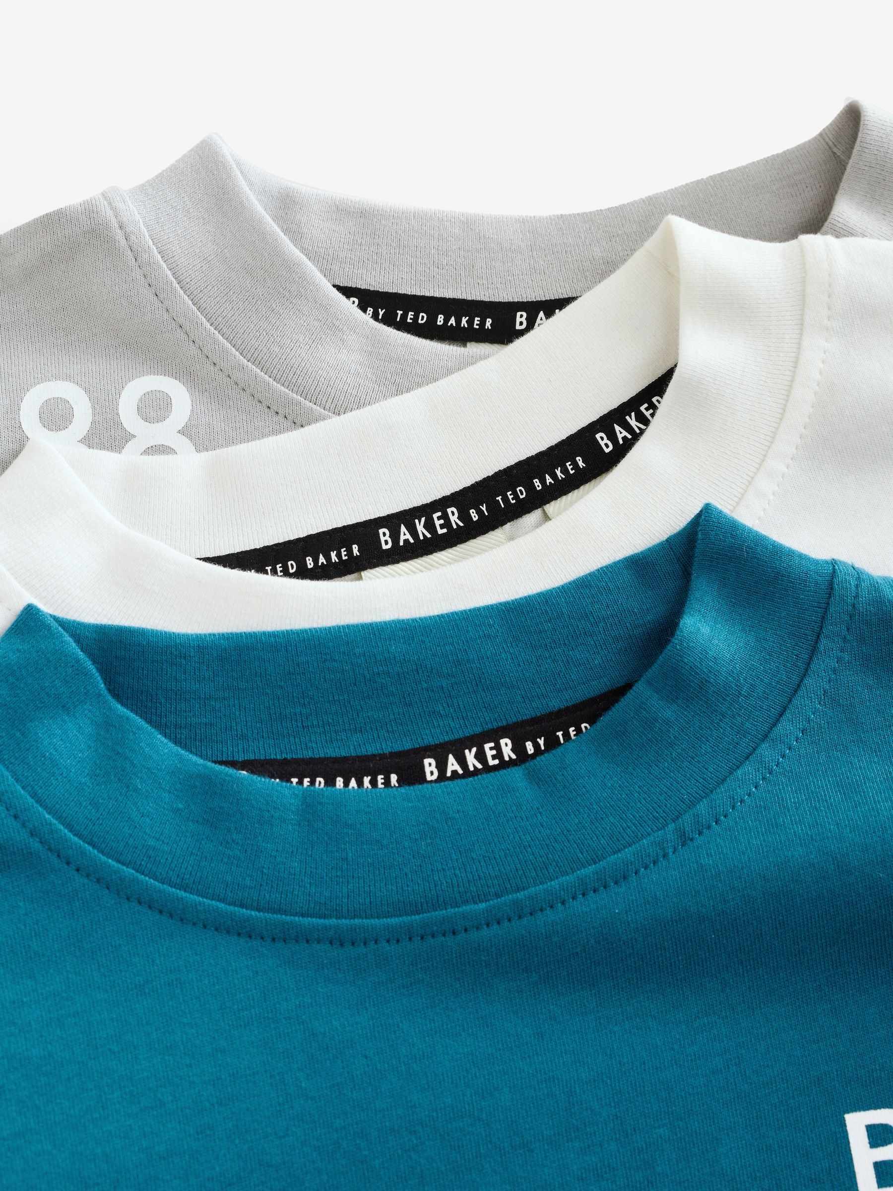Baker by Ted Baker Long Sleeve Graphic T-Shirt 3 Pack image 7