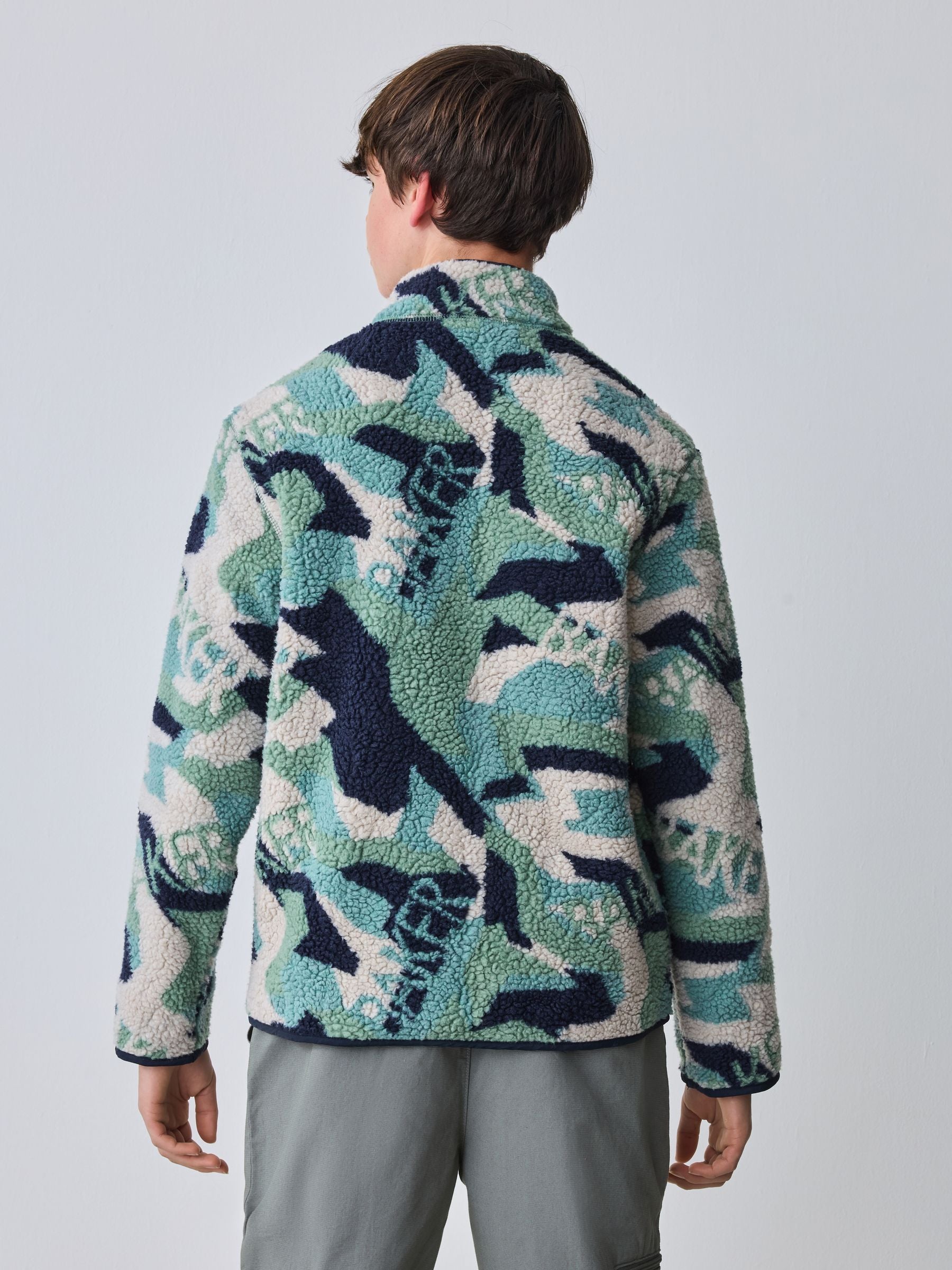 Baker by Ted Baker Green Borg Camo Fleece image 3