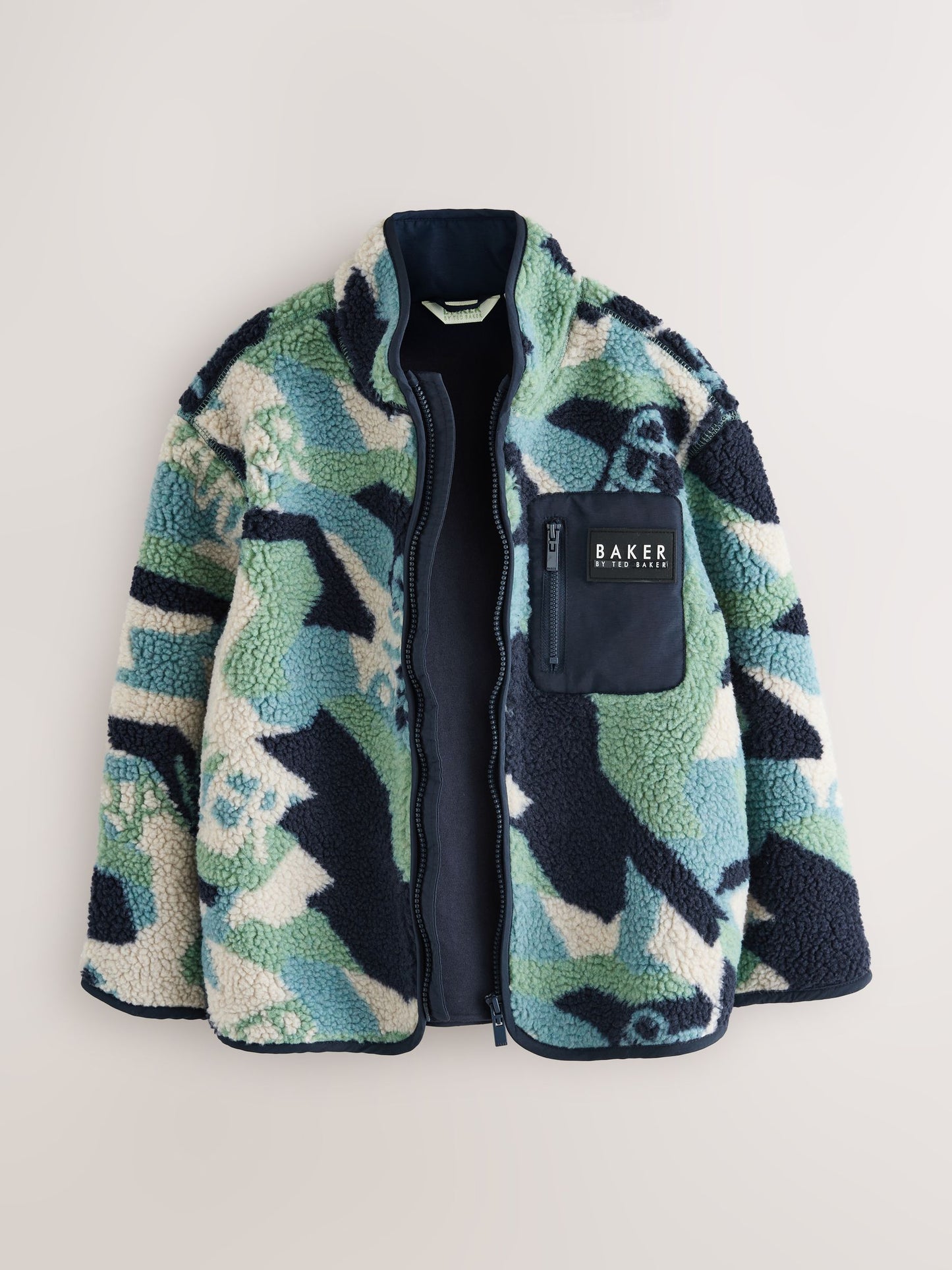 Baker by Ted Baker Green Borg Camo Fleece image 4