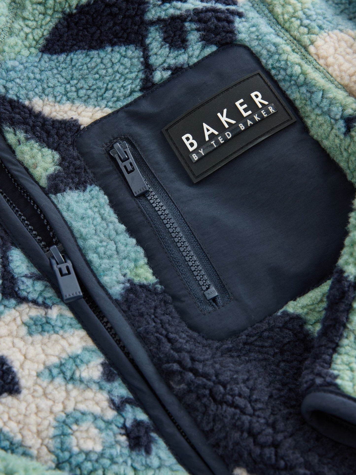Baker by Ted Baker Green Borg Camo Fleece image 7