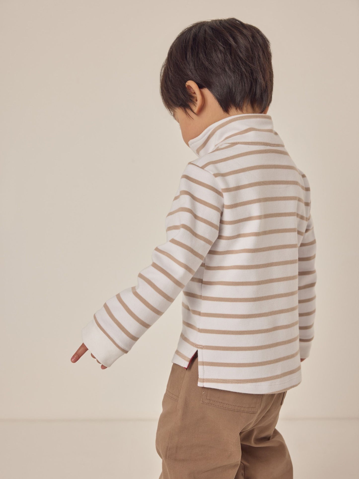 Dsiney Kidz - The White Company White Cotton London Bus Rugby Top image 2