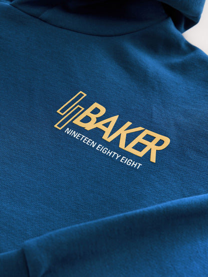 Baker by Ted Baker Oversized Blue Graphic Hoodie and Joggers Set image 11