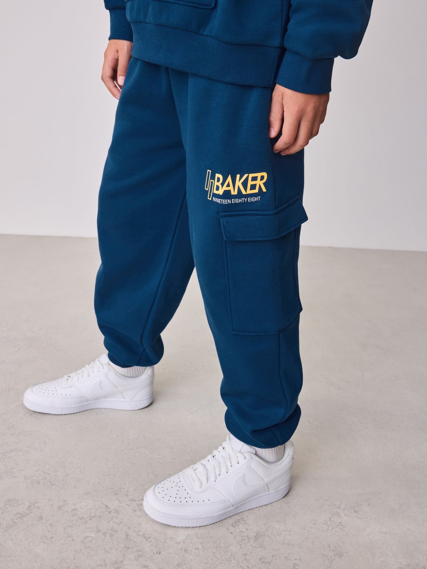 Baker by Ted Baker Oversized Blue Graphic Hoodie and Joggers Set image 4