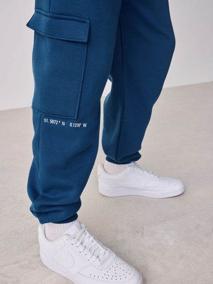 Baker by Ted Baker Oversized Blue Graphic Hoodie and Joggers Set image 7