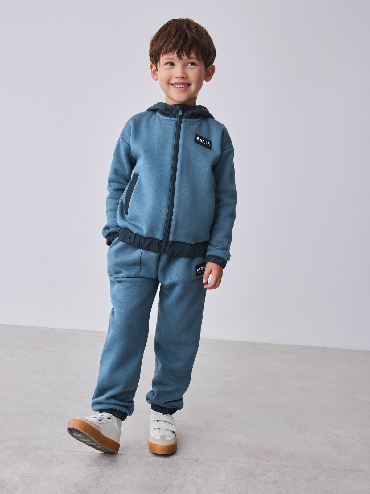 Baker by Ted Baker Blue Zip Through Hoodie and Joggers Set image 1