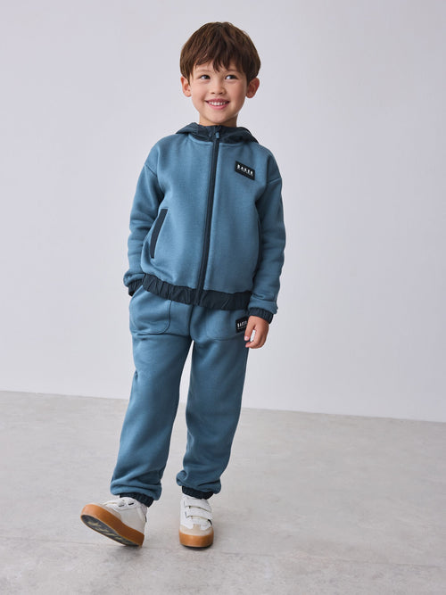 Baker by Ted Baker Blue Zip Through Hoodie and Joggers Set image 1