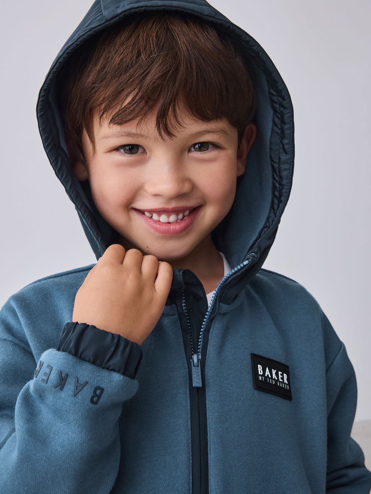 Baker by Ted Baker Blue Zip Through Hoodie and Joggers Set image 3