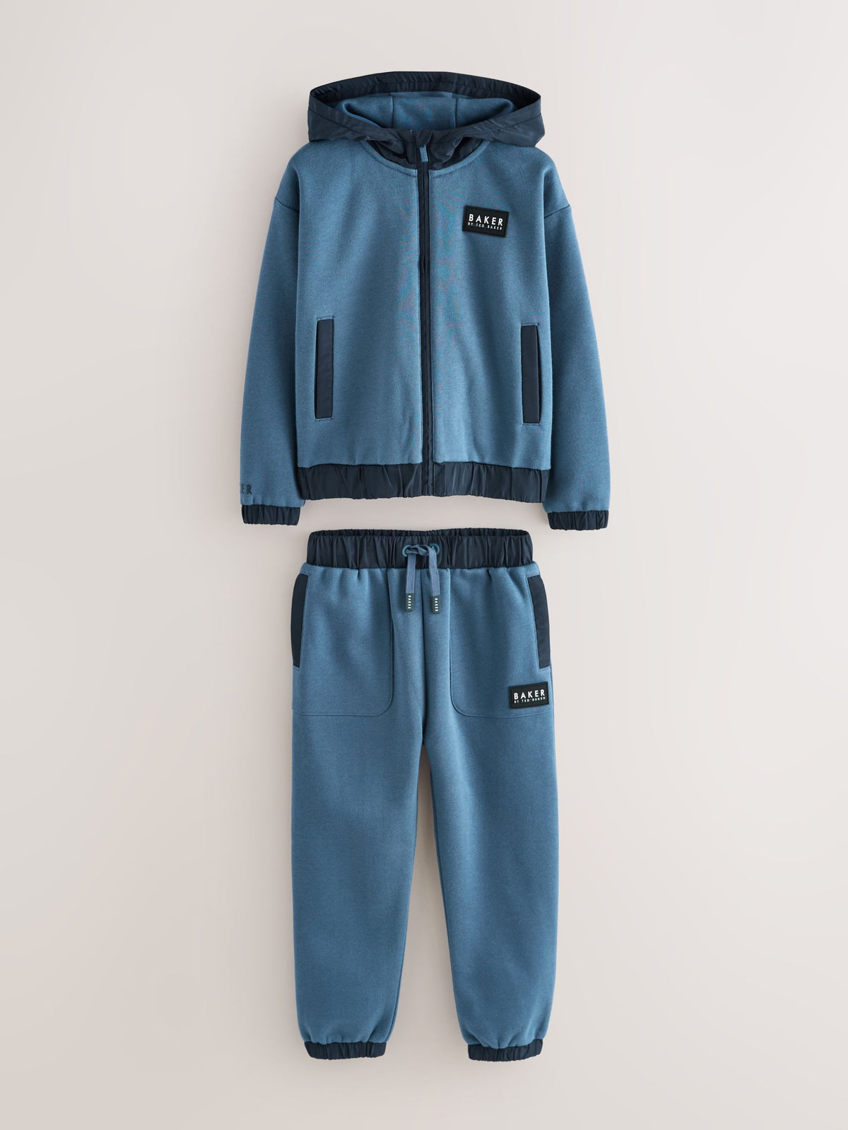 Baker by Ted Baker Blue Zip Through Hoodie and Joggers Set image 6