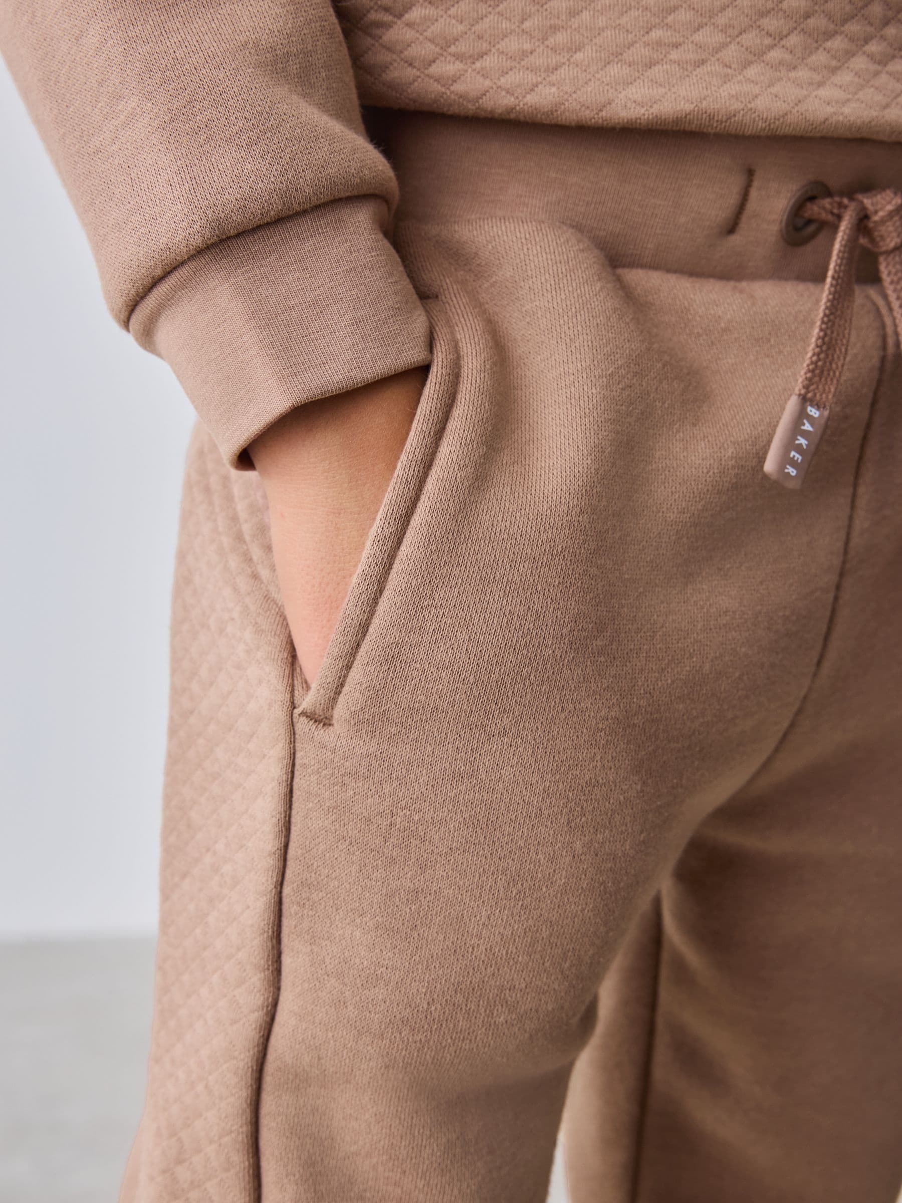 Baker by Ted Baker Stone Quilted Sweatshirt and Joggers Set image 8