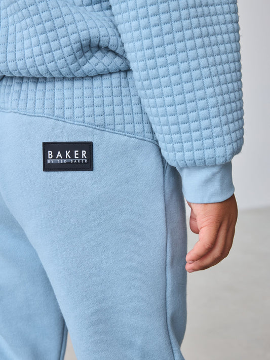 Baker by Ted Baker Blue Quilted Sweater and Joggers Set image 3