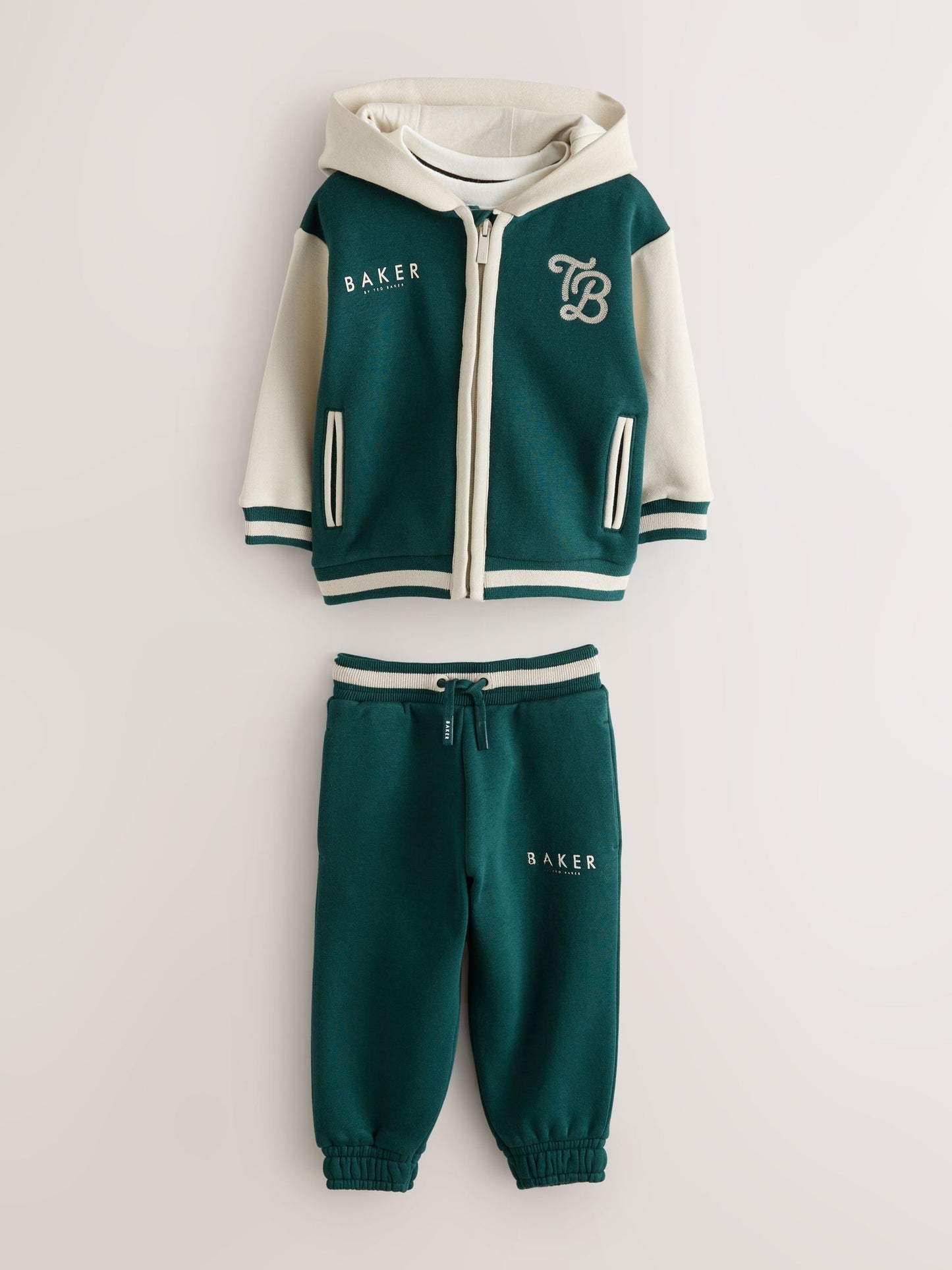 Baker by Ted Baker Varsity 3 Piece Hoodie T-Shirt and Joggers Set