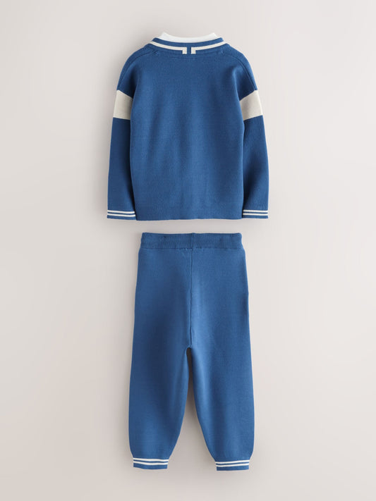 Baker by Ted Baker Knitted Cardigan, T-Shirt and Joggers 3 Piece Set image 3