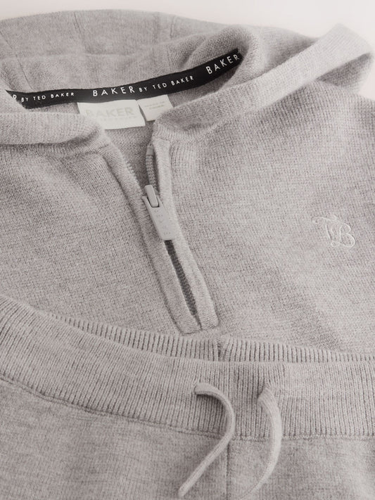 Baker by Ted Baker Knitted Funnel Zip Neck Top and Jogger Set image 3