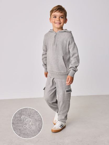 Baker by Ted Baker Knitted Funnel Zip Neck Top and Jogger Set image 2