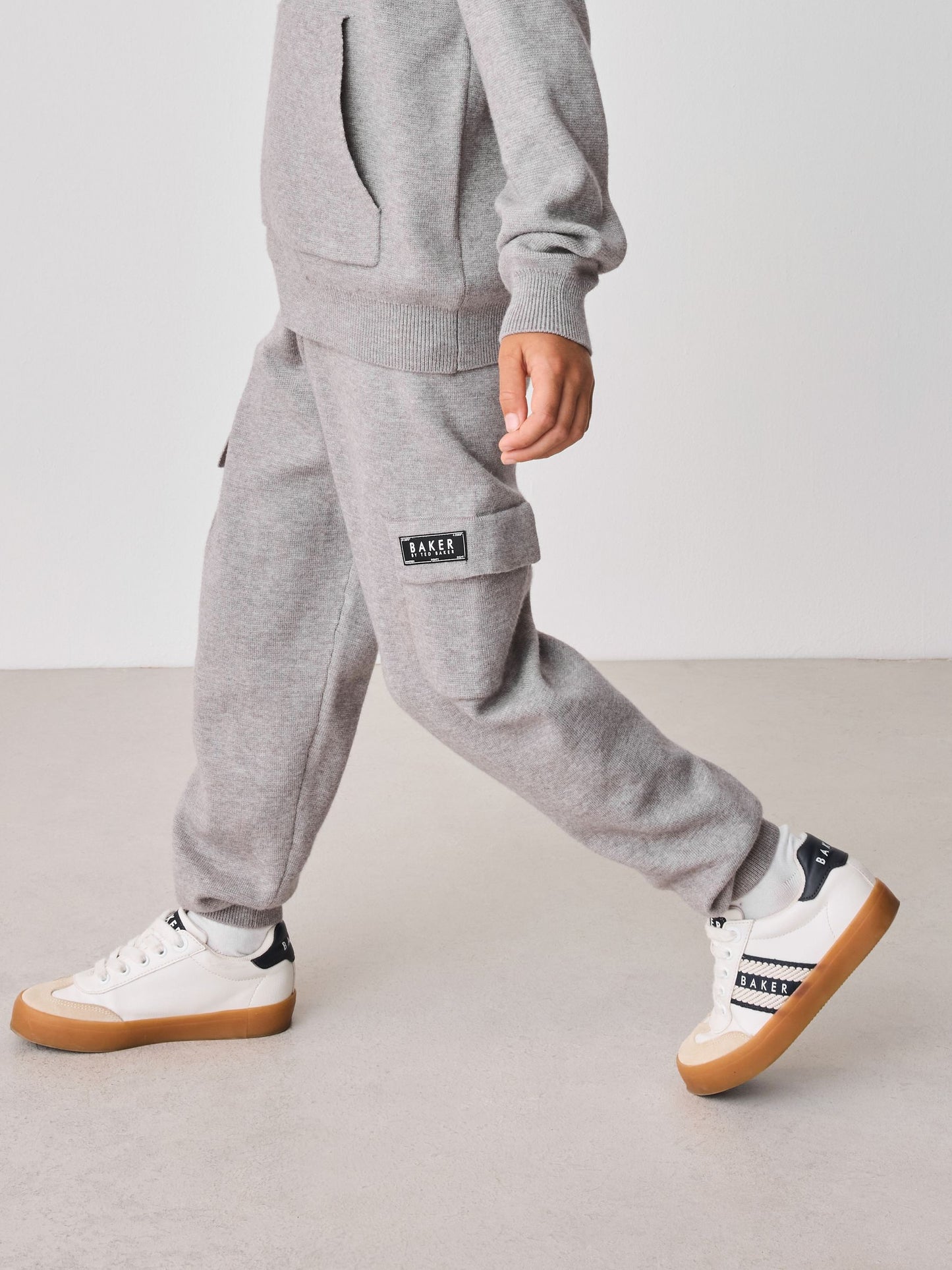 Baker by Ted Baker Knitted Funnel Zip Neck Top and Jogger Set image 3