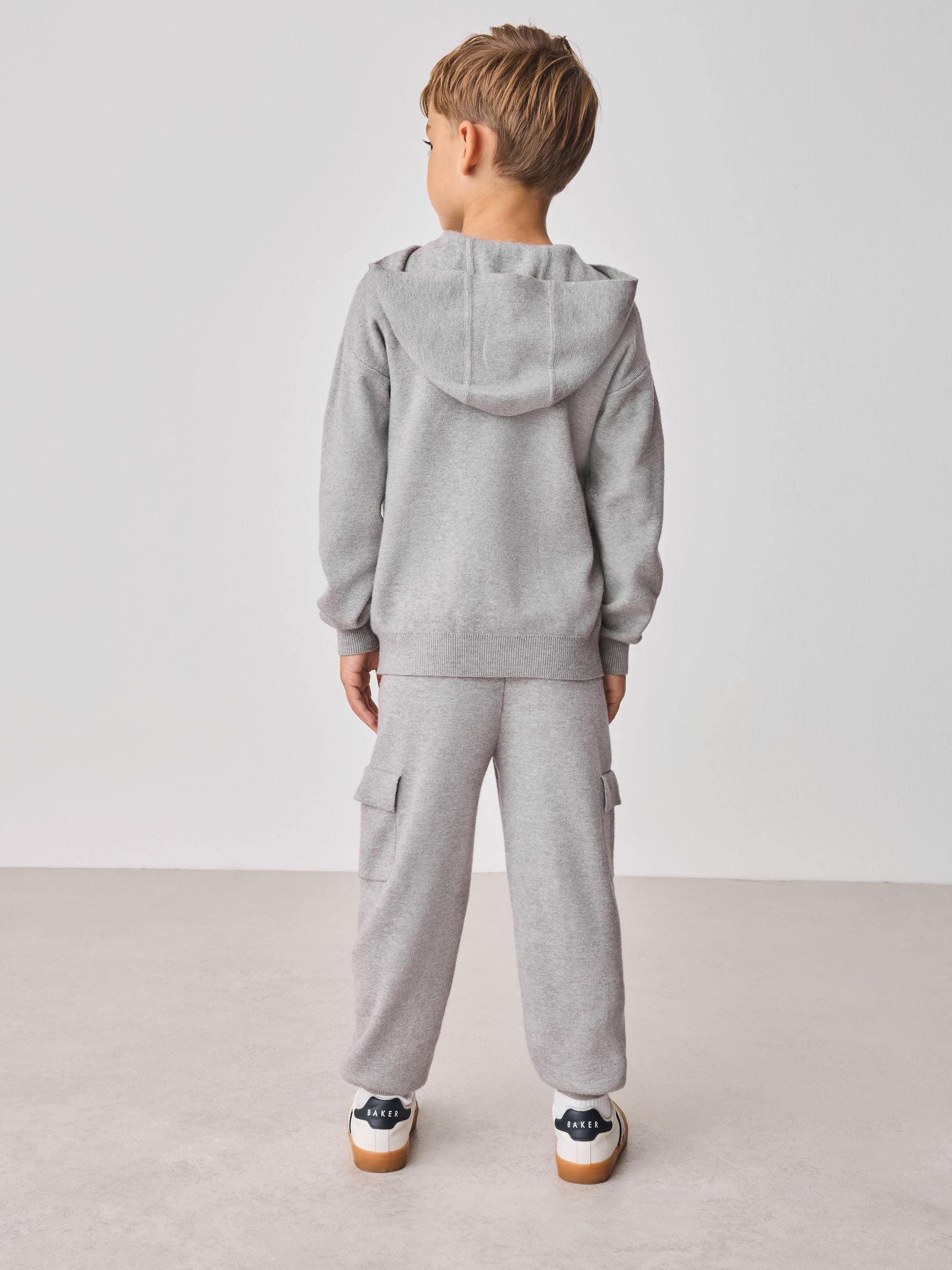 Baker by Ted Baker Knitted Funnel Zip Neck Top and Jogger Set image 4