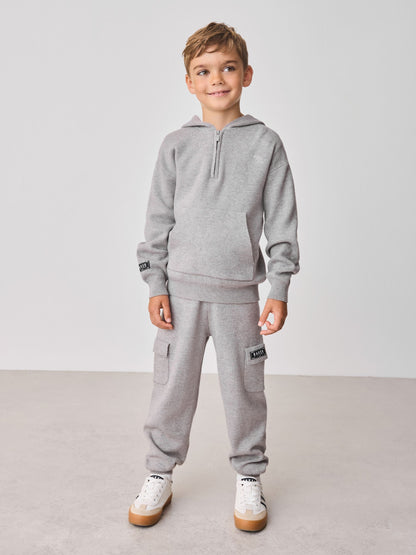 Baker by Ted Baker Knitted Funnel Zip Neck Top and Jogger Set image 1