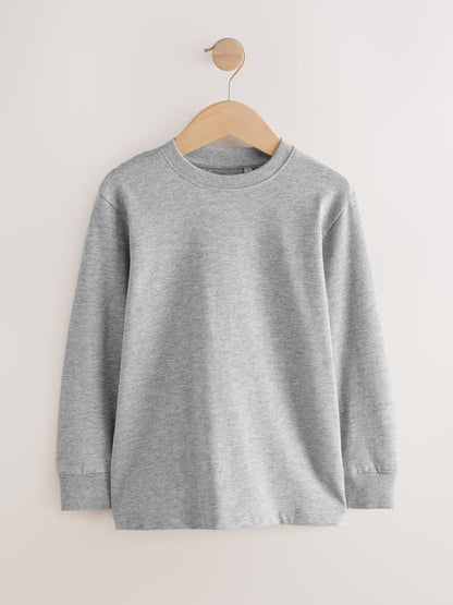 Dsiney Kidz - Blue/Green/Grey/Stone Plain Long Sleeve Cosy T-Shirts 4 Pack (3-16yrs) image 4