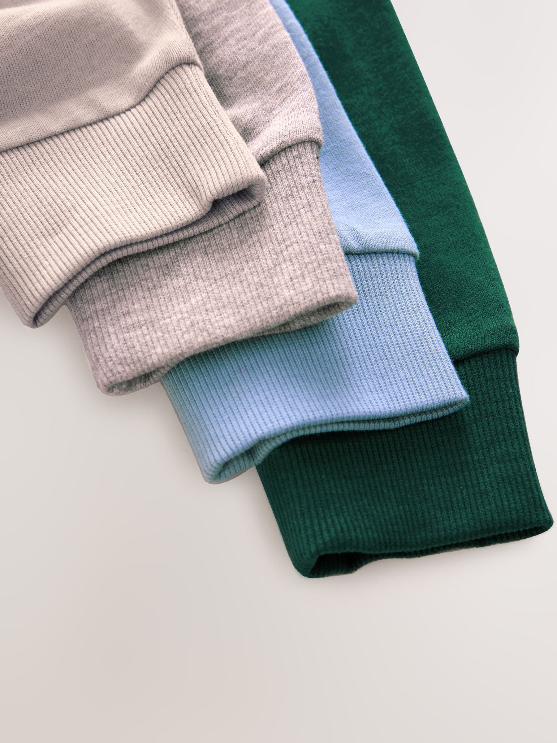 Dsiney Kidz - Blue/Green/Grey/Stone Plain Long Sleeve Cosy T-Shirts 4 Pack (3-16yrs) image 8