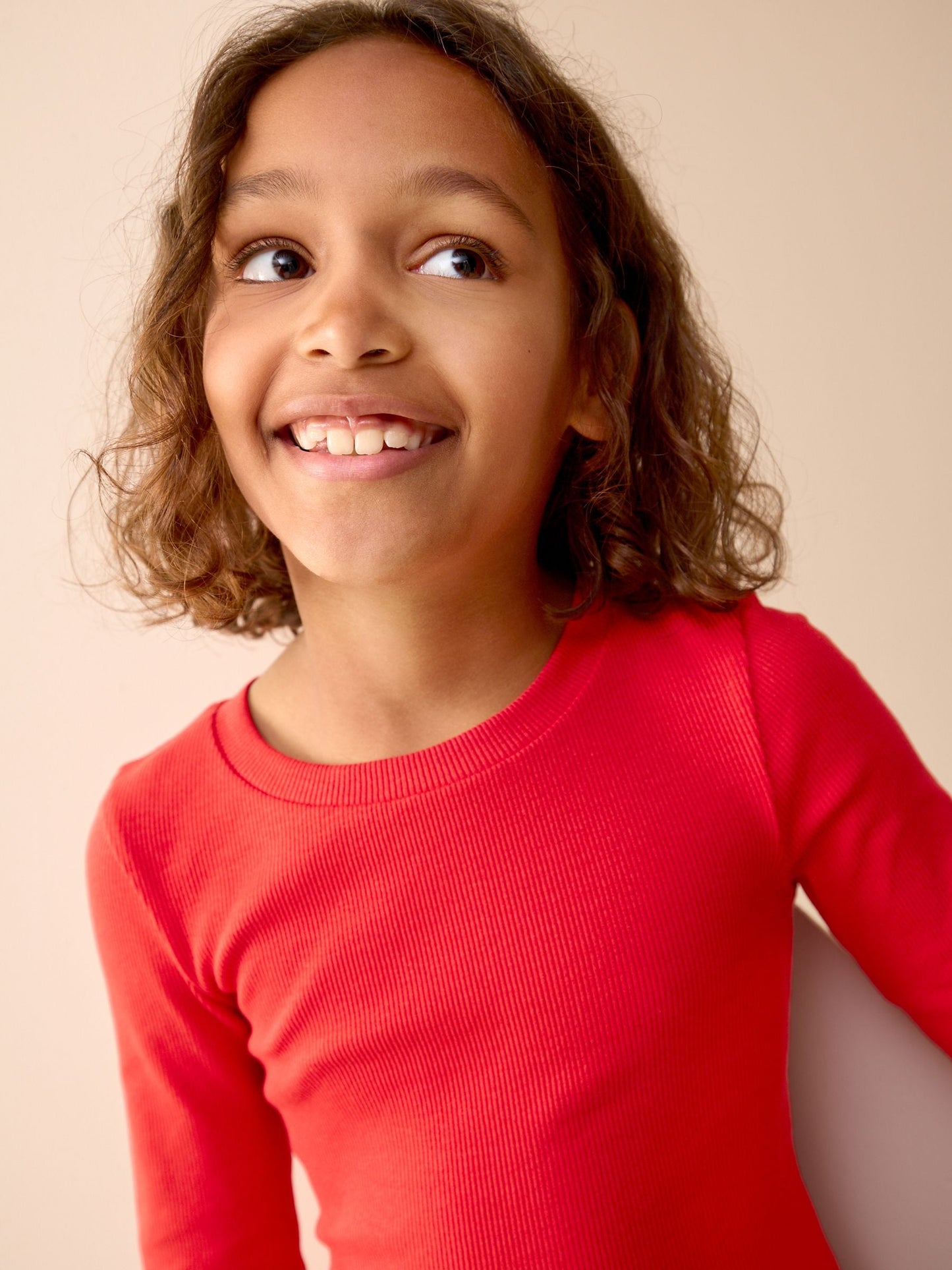 Dsiney Kidz - Red Long Sleeve Ribbed Top (3-16yrs) image 3