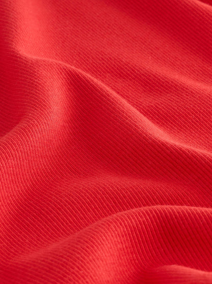 Dsiney Kidz - Red Long Sleeve Ribbed Top (3-16yrs) image 7