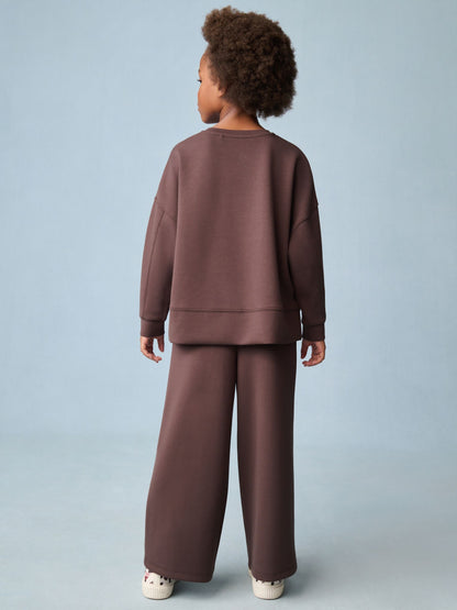 Dsiney Kidz - Chocolate Brown Long Sleeve Wide Leg Set (3-16yrs) image 3