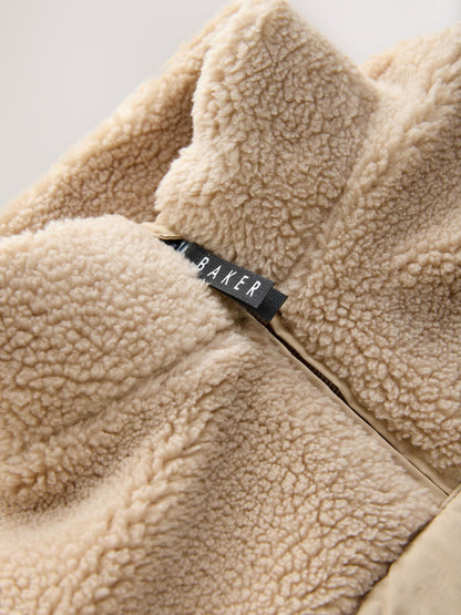 Baker by Ted Baker Borg Zip Through Fleece image 10
