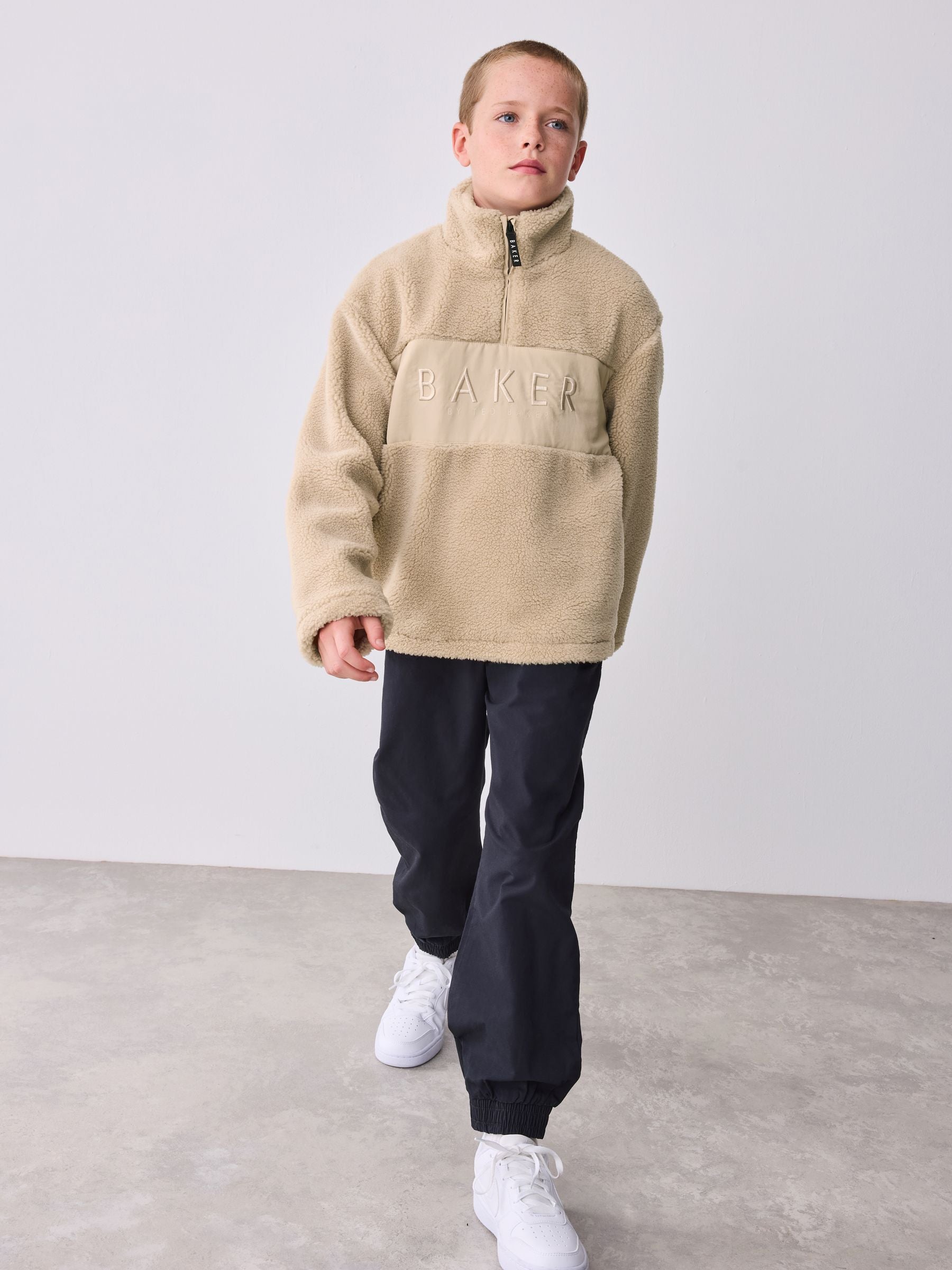 Baker by Ted Baker Borg Zip Through Fleece image 2