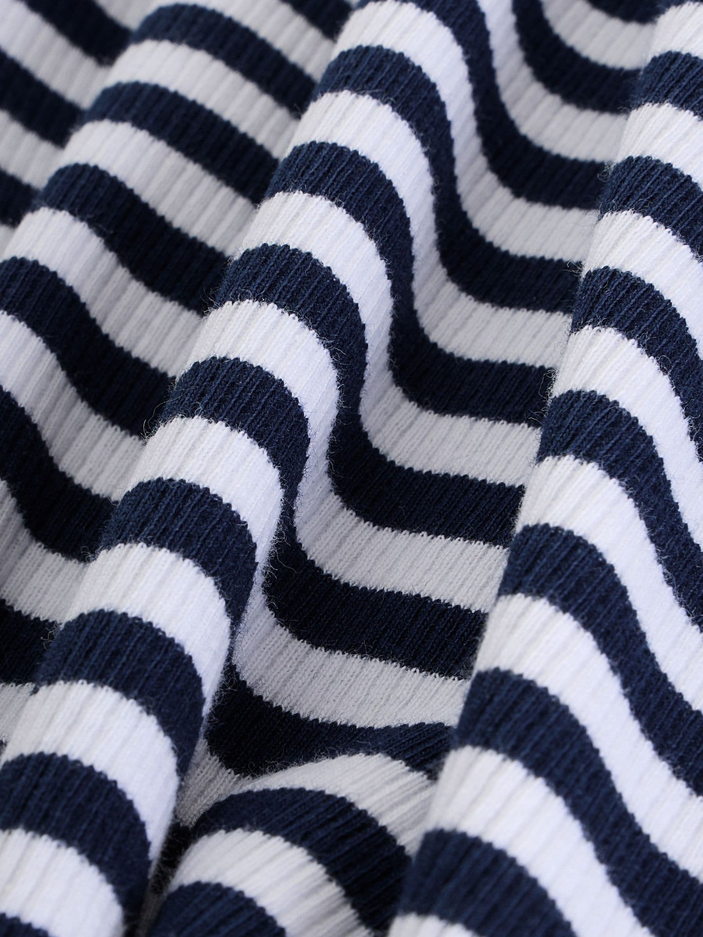 Dsiney Kidz - Navy/White Stripe Long Sleeve Ribbed Tops 3 Pack (3-16yrs) image 9