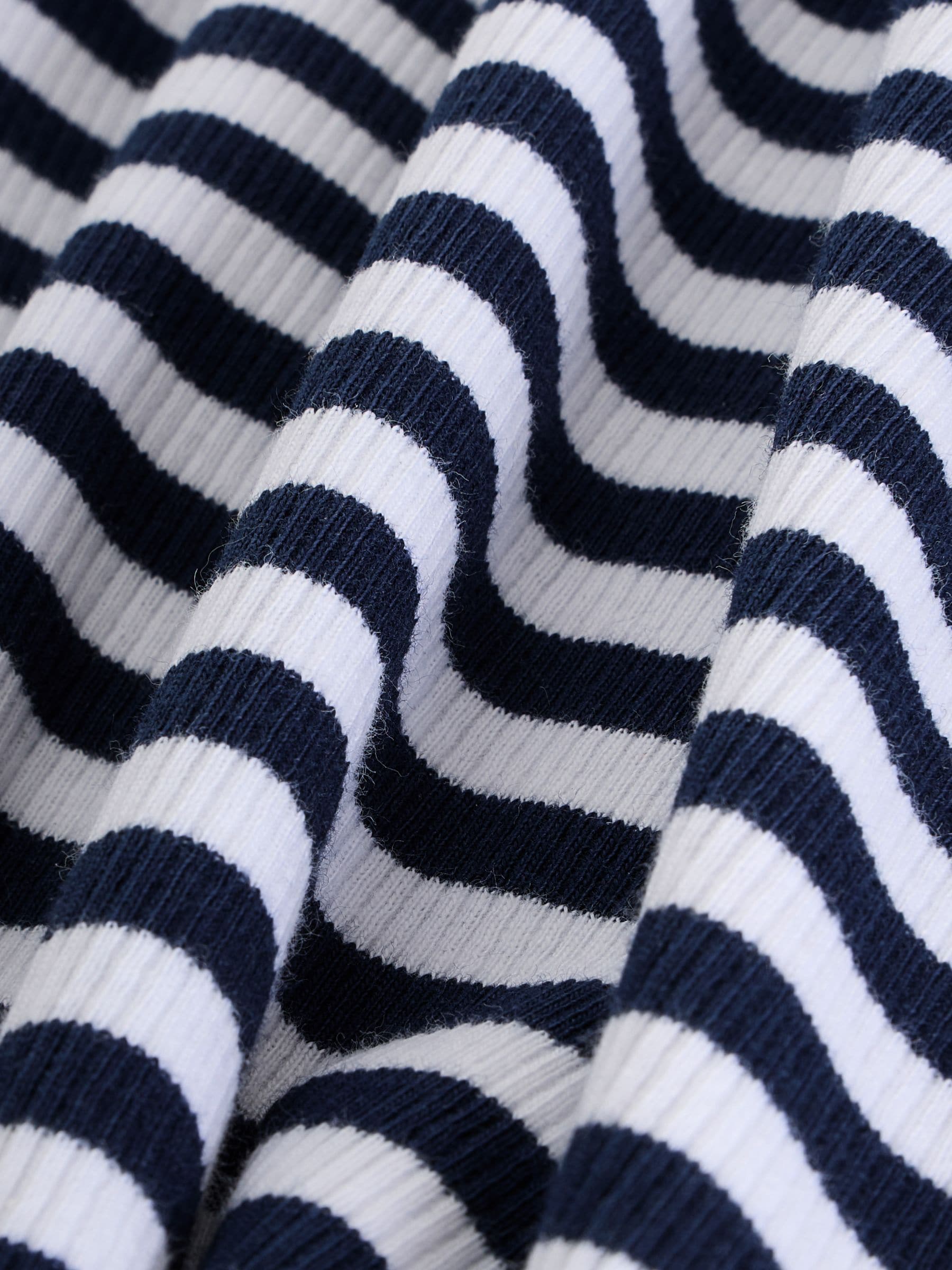 Dsiney Kidz - Navy/White Stripe Long Sleeve Ribbed Tops 3 Pack (3-16yrs) image 9