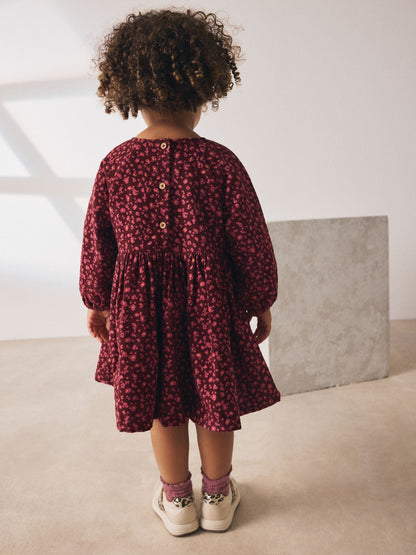 Burgandy Red Cord Dress (3mths-8yrs)