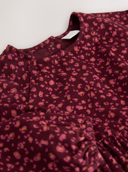 Burgandy Red Cord Dress (3mths-8yrs)