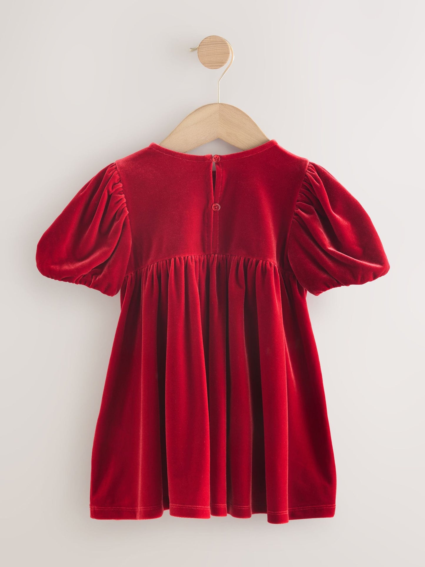Red Velvet Frill Party Dress (3mths-8yrs)