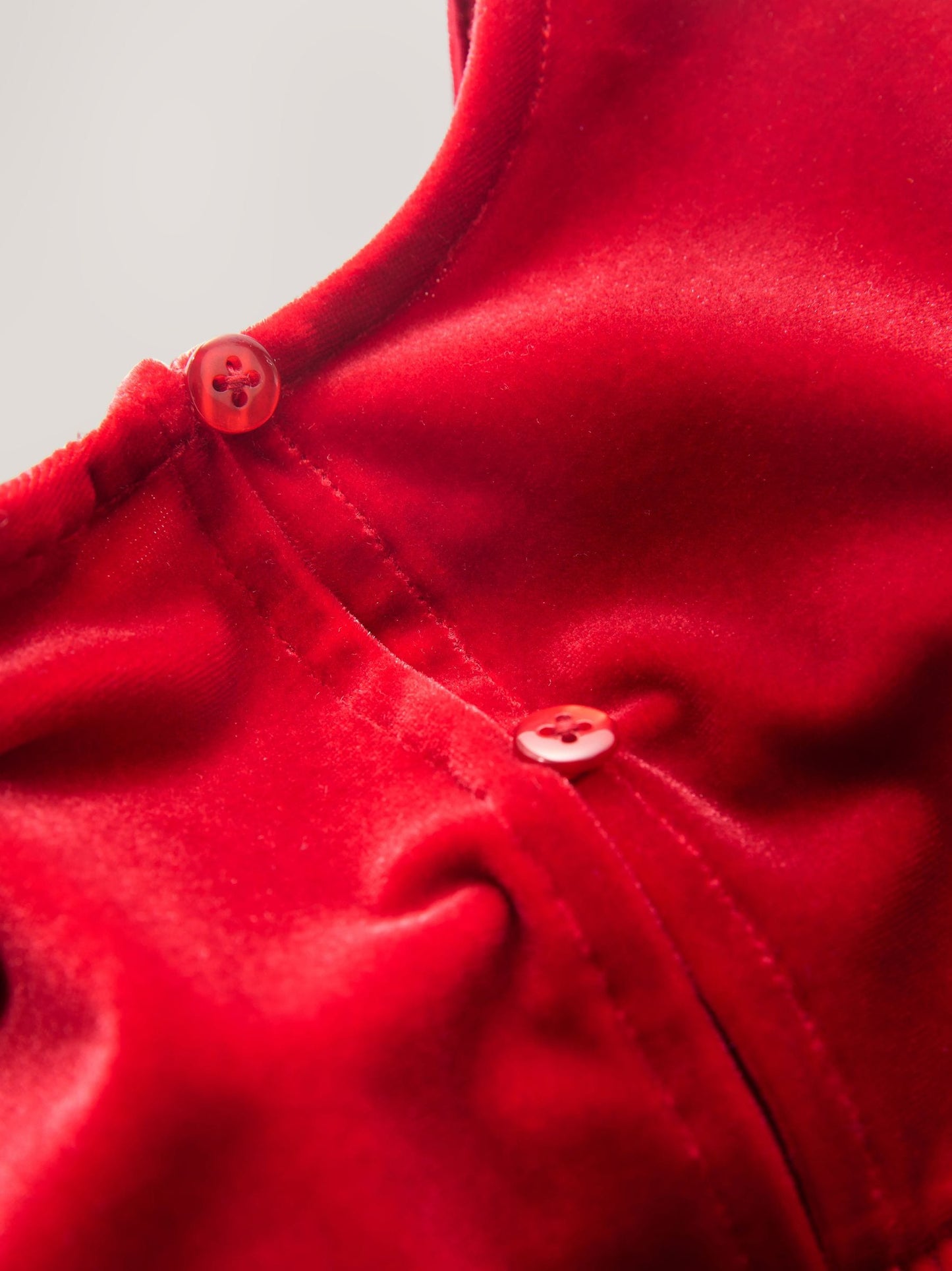 Red Velvet Frill Party Dress (3mths-8yrs)