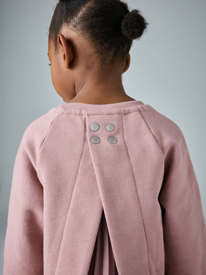 smALLSAINTS Pink Lee Lace Younger Girls Sweat Dress image 4