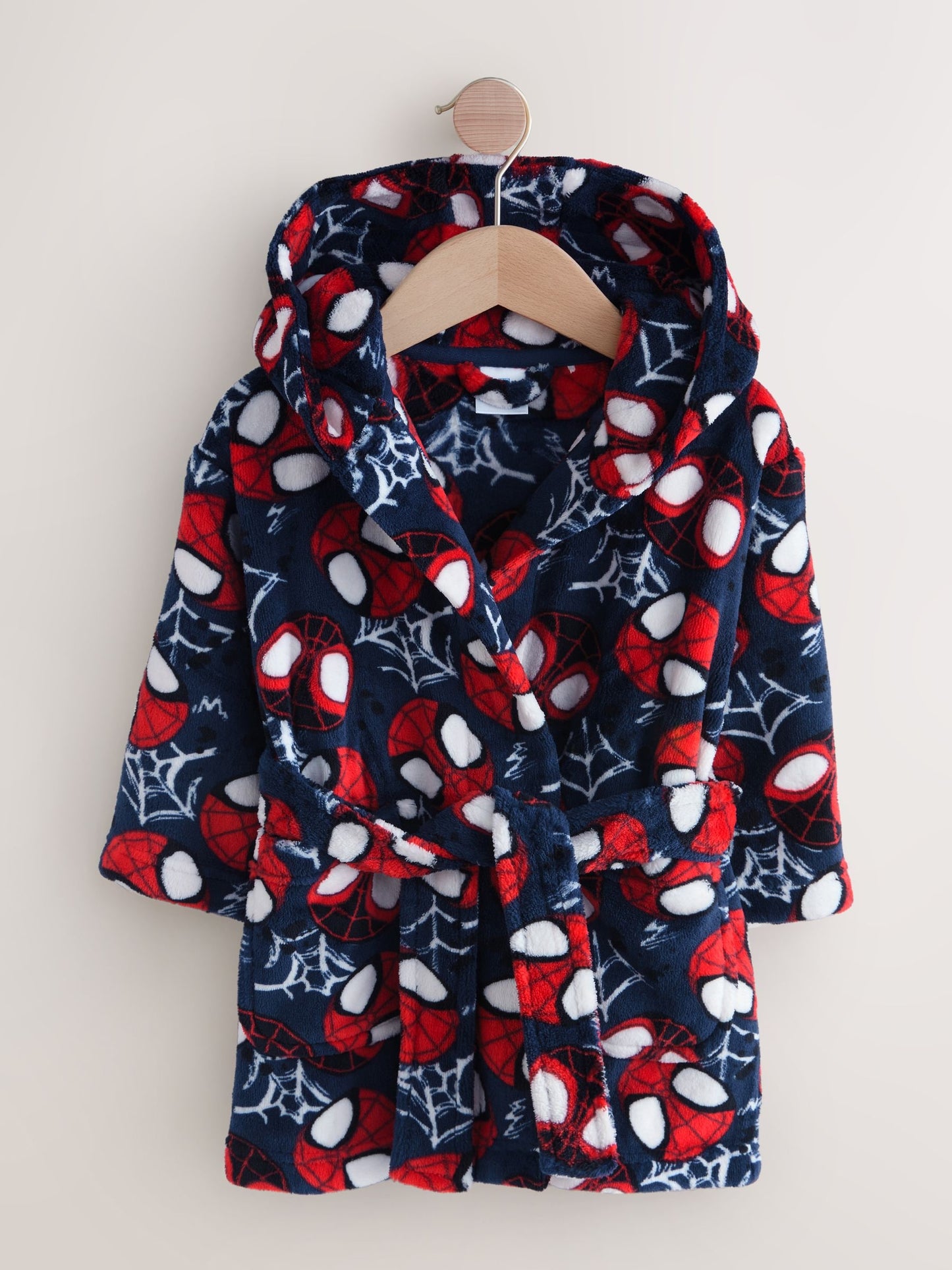 Navy Spiderman Fleece Robe (12mths-10yrs) image 4