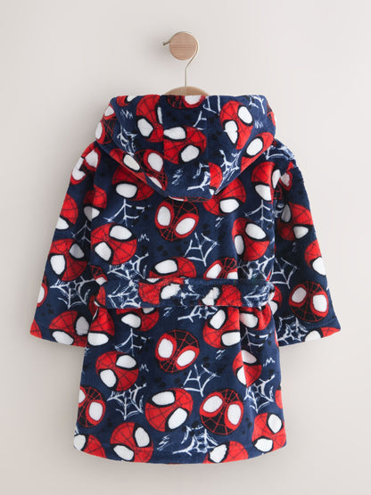 Navy Spiderman Fleece Robe (12mths-10yrs) image 5