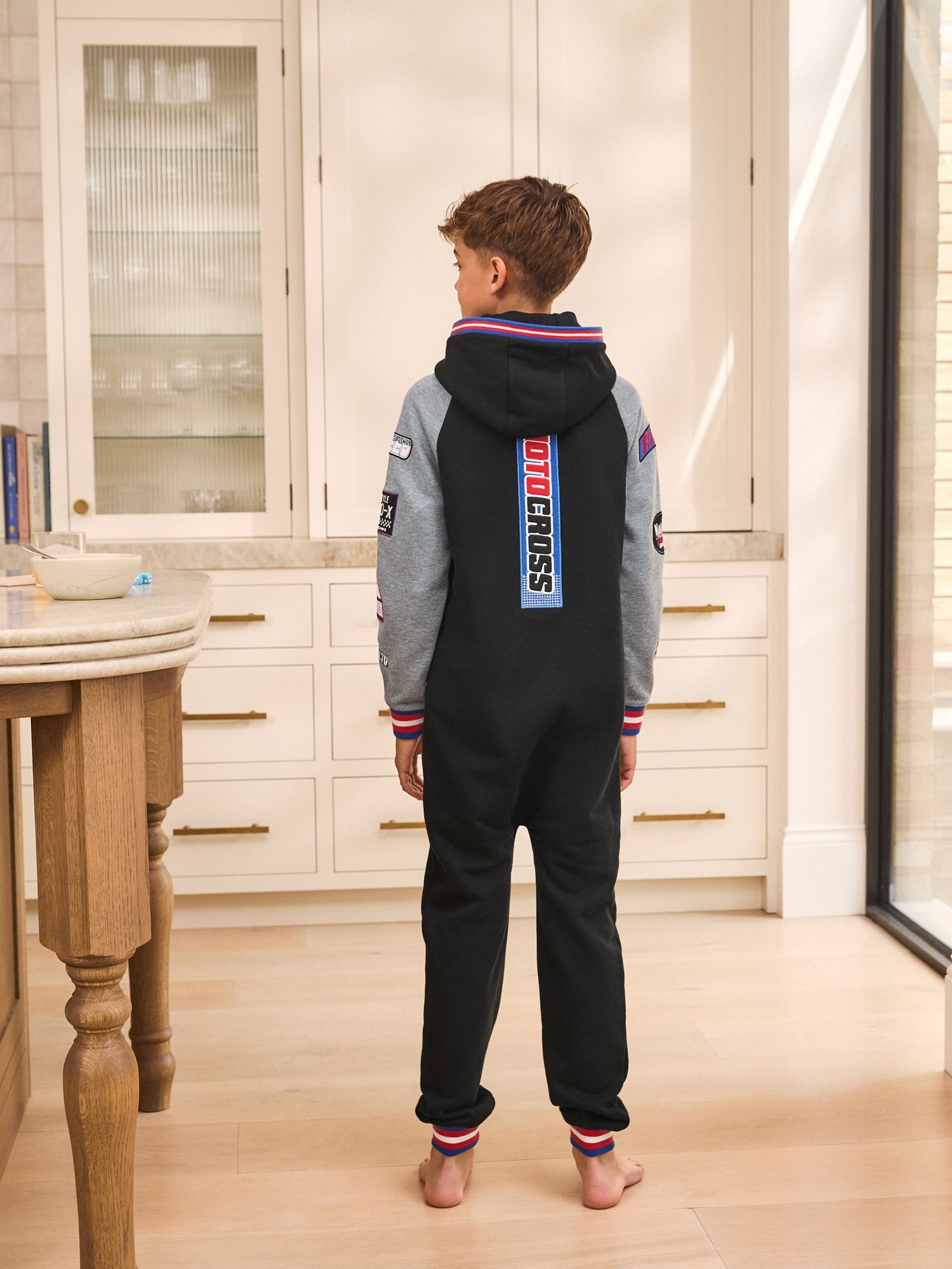 Black Motorcross All-In-One (3-16yrs)