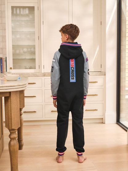 Black Motorcross All-In-One (3-16yrs)