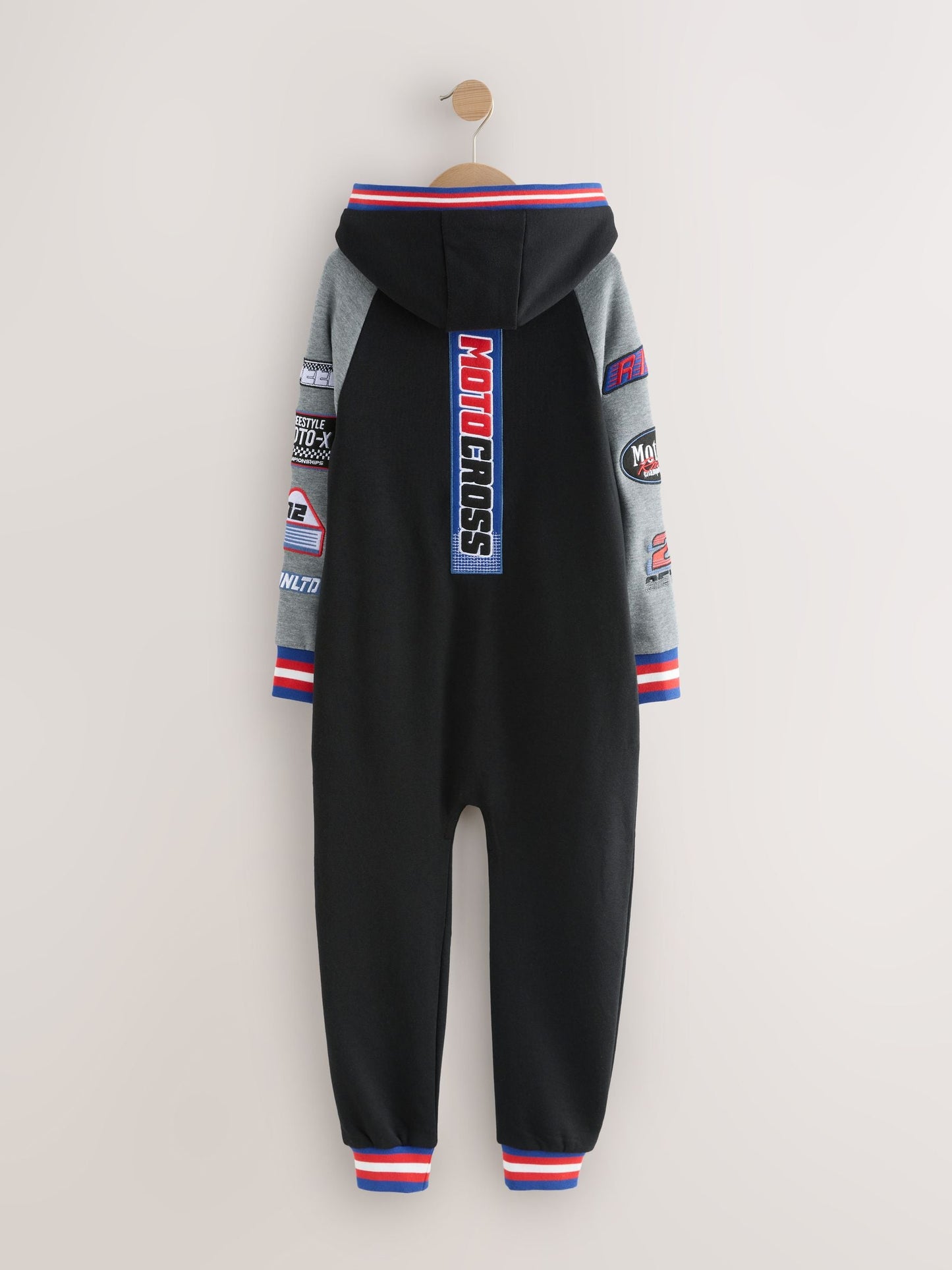 Black Motorcross All-In-One (3-16yrs)