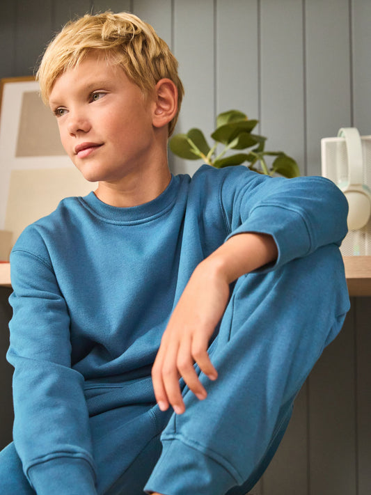 Blue Single Cosy Fleece Pyjamas (3-16yrs) image 3