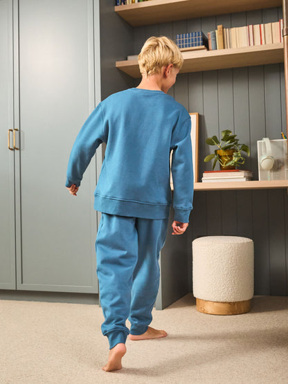 Blue Single Cosy Fleece Pyjamas (3-16yrs) - image 3